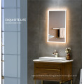 Wholesales Acrylic Frame Backlit  Illuminated Rectangle Wall Decorative LED Light Bath Mirrors